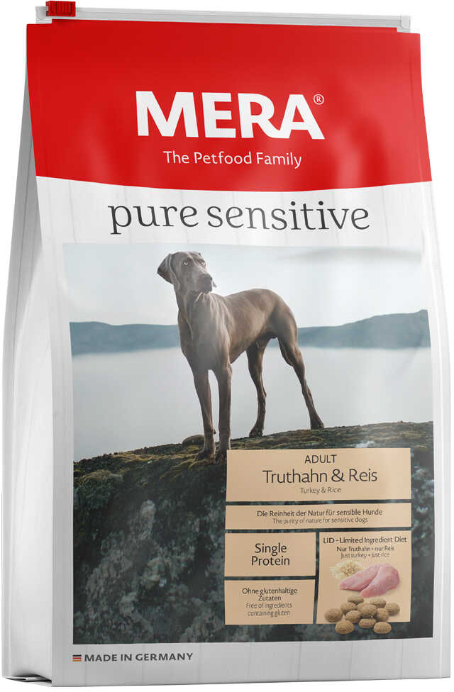 Meradog Pure Sensitive Mera Dog Pure Sensitive Adult indyk i ryż 2 x 12,5 kg