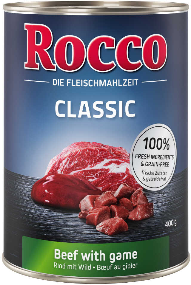Rocco Zestaw Classic, 24 x 400g - Wołowina z dziczyzną