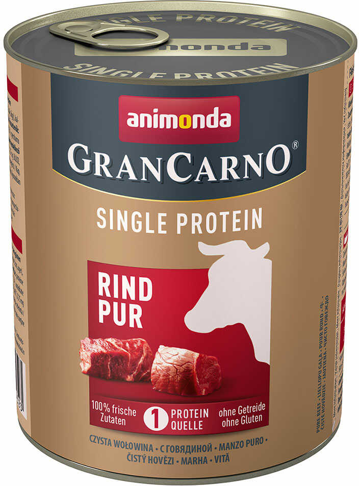 Animonda GranCarno Pakiet mieszany GranCarno Adult Single Protein 6 x 800 g Pakiet mieszany wołowina