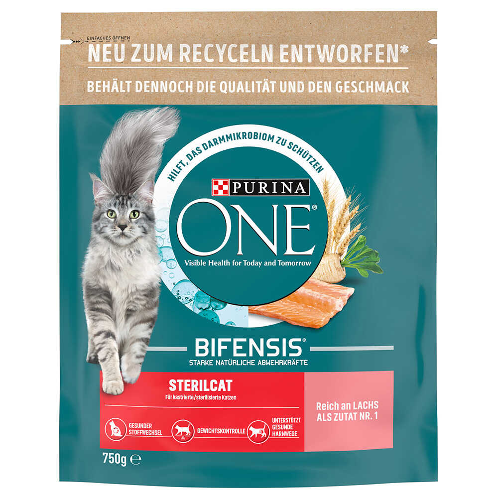 Purina ONE Sterilcat z łososiem - 750 g