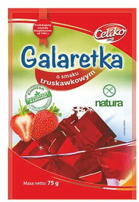 Celiko Galaretka o Smaku Truskawkowym bezglutenowa 75g -