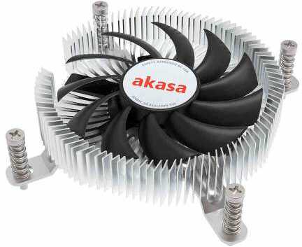 Akasa AK-CC6609EP01 Niskoprofilowe chłodzenie procesora  gniazdo LGA 1700 wysokość 21.8 mm