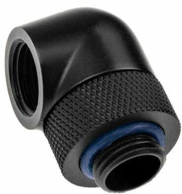 XSPC Adapter 90 stopni G1/4 cala męski na G1/4 cala żeński - obrotowy czarny