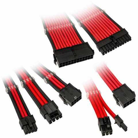 Kolink Core Adept Braided Cable Extension Kit - Red