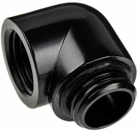 Alphacool Eiszapfen Adapter 90 stopni G1/4 cala męski na G1/4 cala żeński - czarny