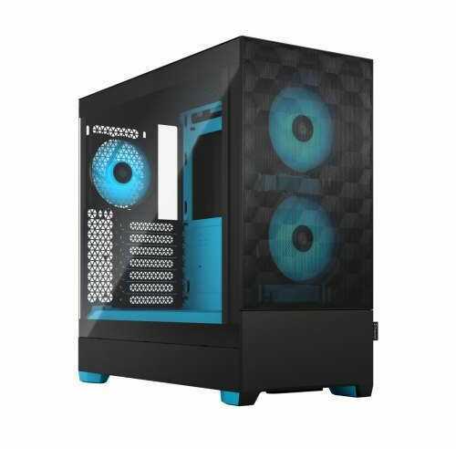 Fractal Design Pop Air TG Clear Tint RGB cyan core