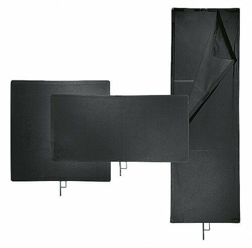 Avenger I1024 Flaga czarna z ramą 120x120cm