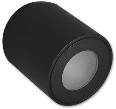 Tuba łazienkowa czarna halogen spot IP54 GU10 Ø8 cm x 8,4 cm