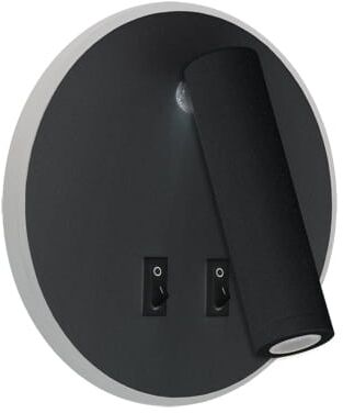 Kinkiet do sypialni z wyłącznikiem OTELLO LED C 6W + 3W czarny