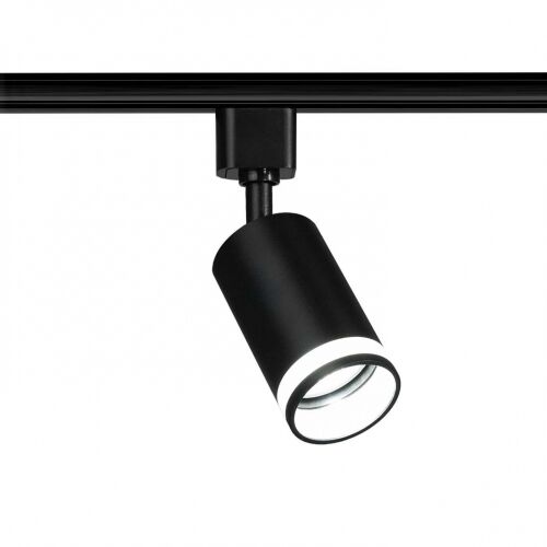 Reflektor szynowy RING czarny LED PLUS 1-fazowy