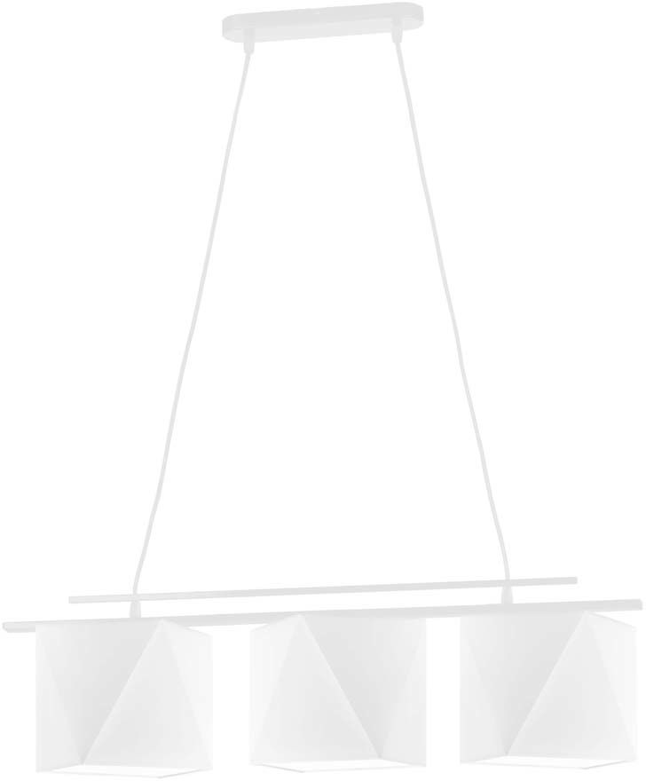 Biała lampa wisząca MALIBU