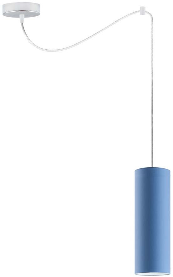 Wisząca lampa pająk z niebieskim abażurem VIZELA T1