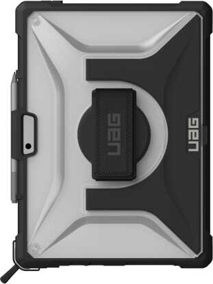 UAG Plasma - obudowa ochronna z wbudowaną podstawką oraz paskiem na dłoń i ramię do Microsoft Surface Pro 8 (ice)