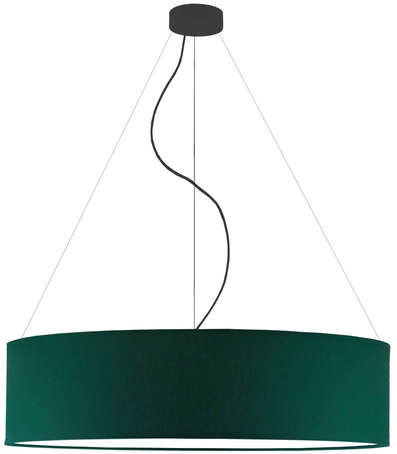 Lampa wisząca do jadalni PORTO fi - 80 cm - kolor zieleń butelkowa