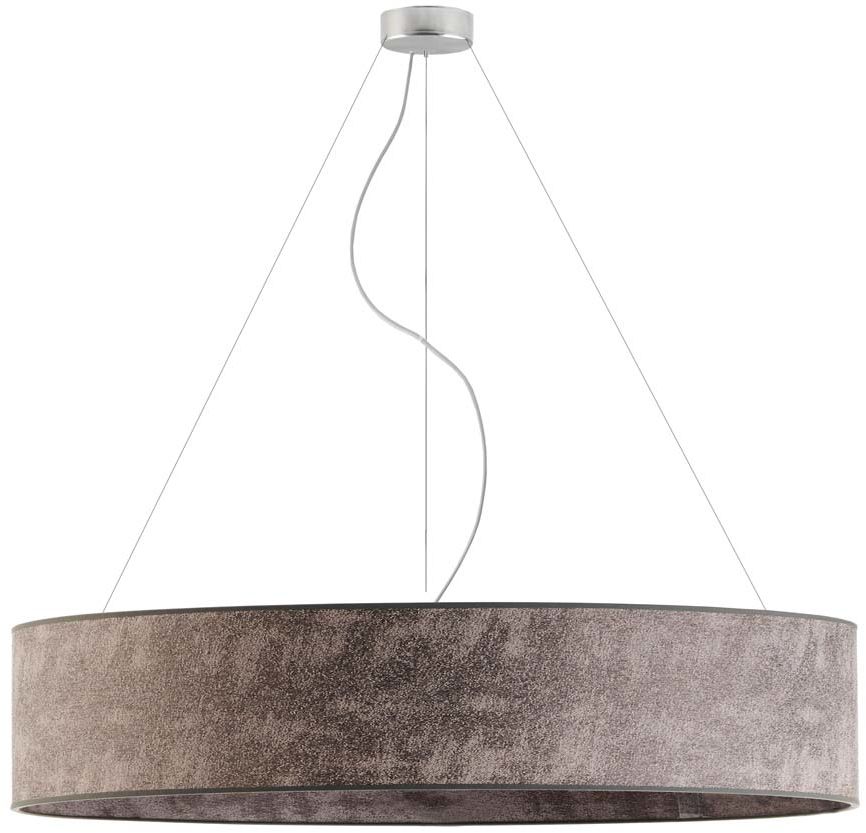 Lampa wisząca do sypialni PORTO fi - 100 cm - kolor szary melanż