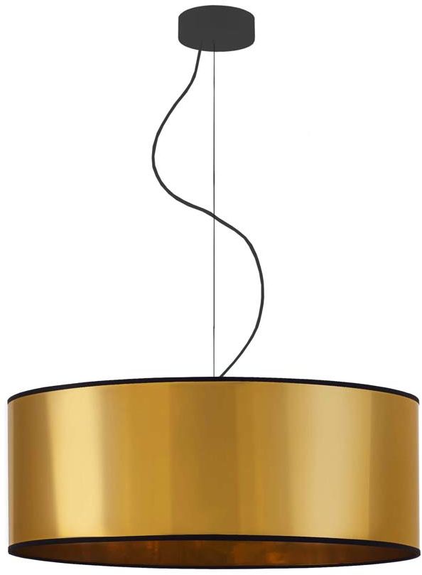 Złoty żyrandol do salonu HAJFA MIRROR fi - 60 cm