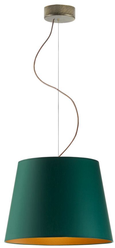 Lampa wisząca do salonu z abażurem TUNIS GOLD
