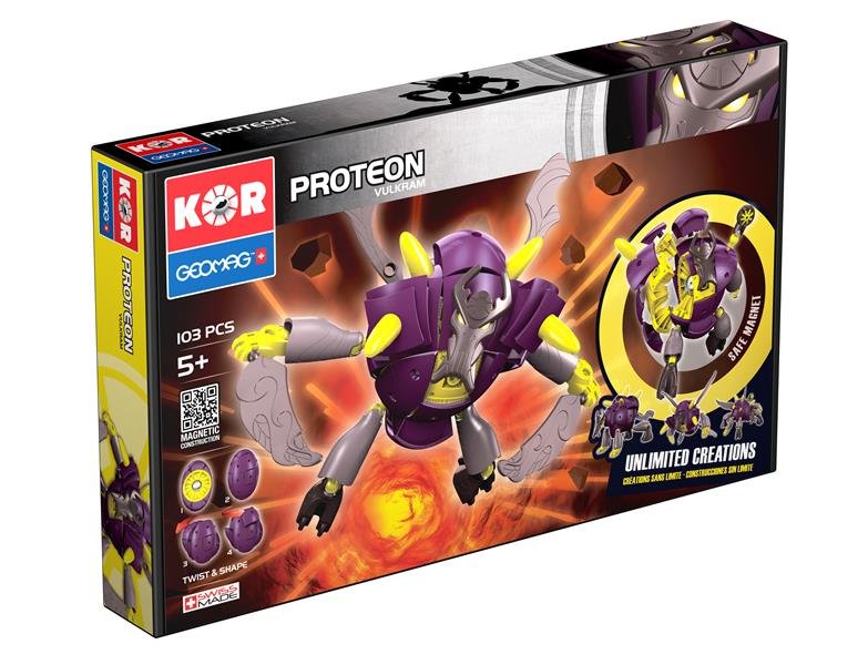 KOR Klocki magnetyczne geomag proteon vulkram 103 el. WIKR-1045207