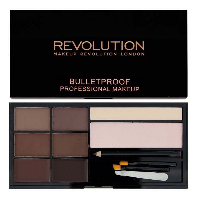 Makeup Revolution Ultra Brow Paleta do Brwi Medium to Dark MUR-ULB-RMD