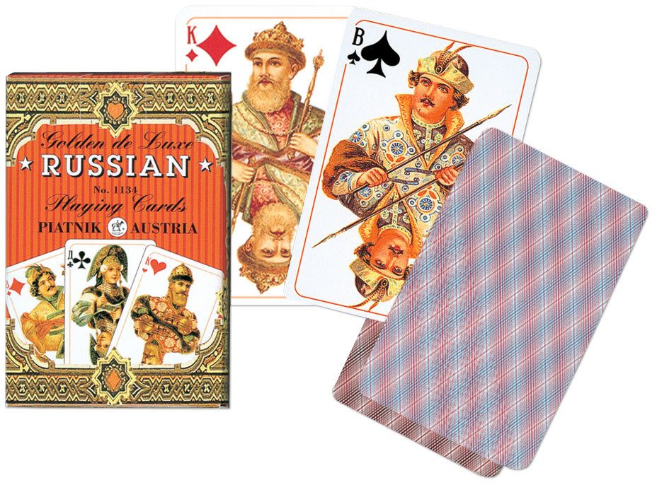 Piatnik, karty pojedyncze international Złote Rosyjskie