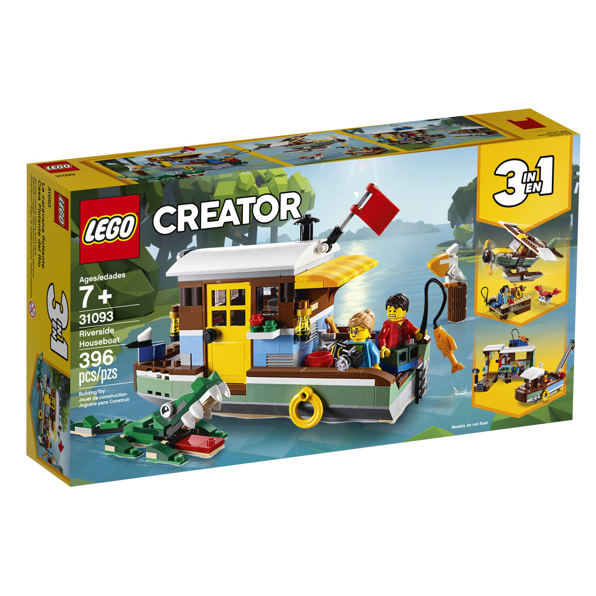 LEGO Creator 3w1  Łódź mieszkalna 31093