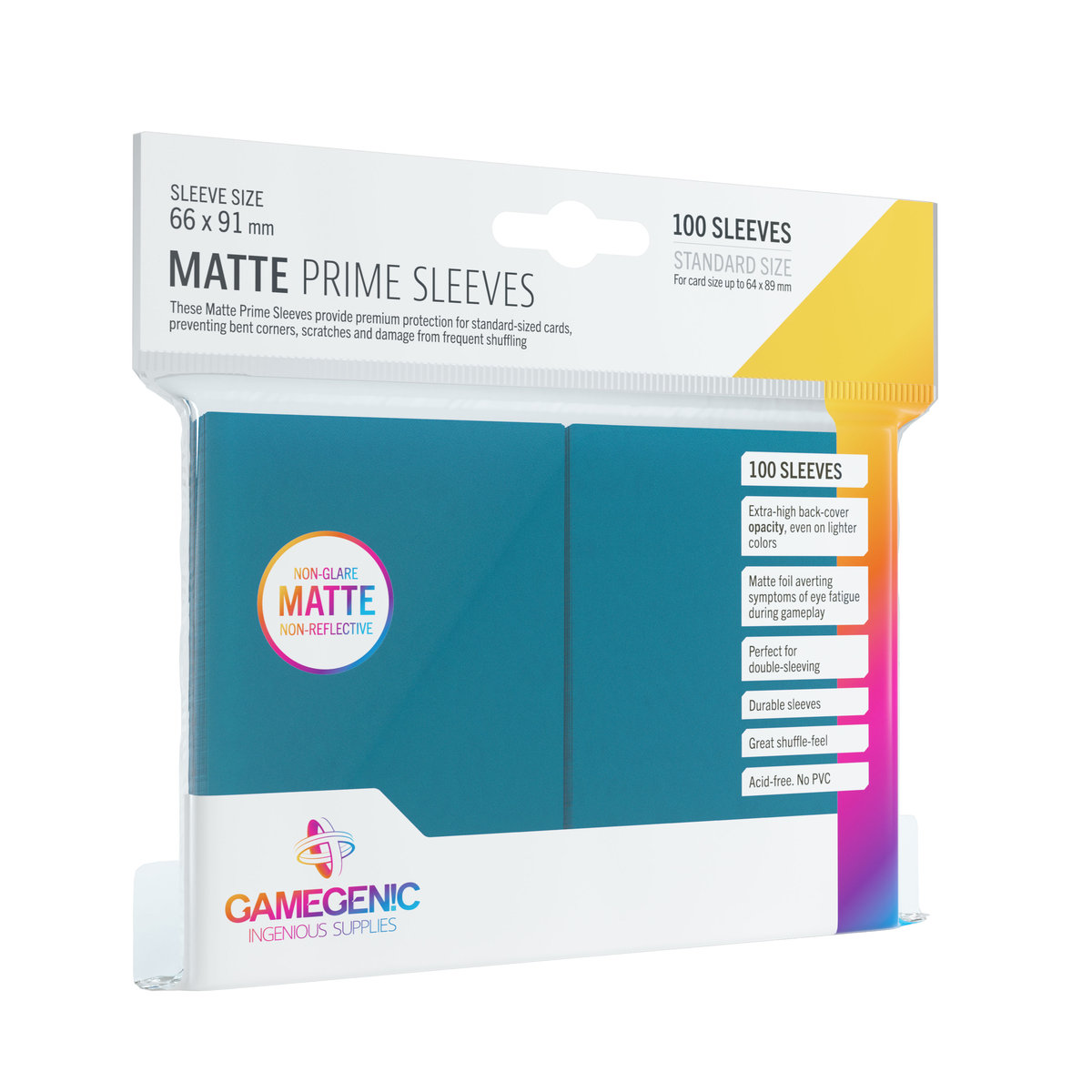 Gamegenic: Matte Prime CCG Sleeves 66x91mm Blue