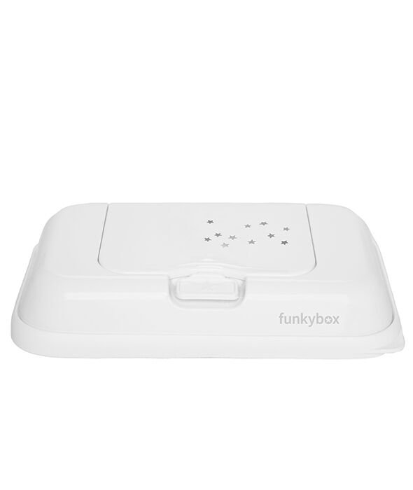 Funkybox - Pojemnik na Chusteczki To Go, White Little Stars