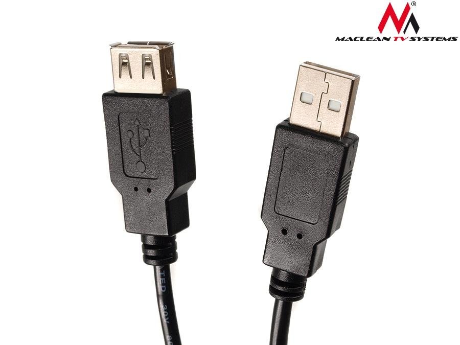 Zdjęcia - Kabel Maclean  USB 2.0 , gniazdo-wtyk, 3m, MCTV-744 