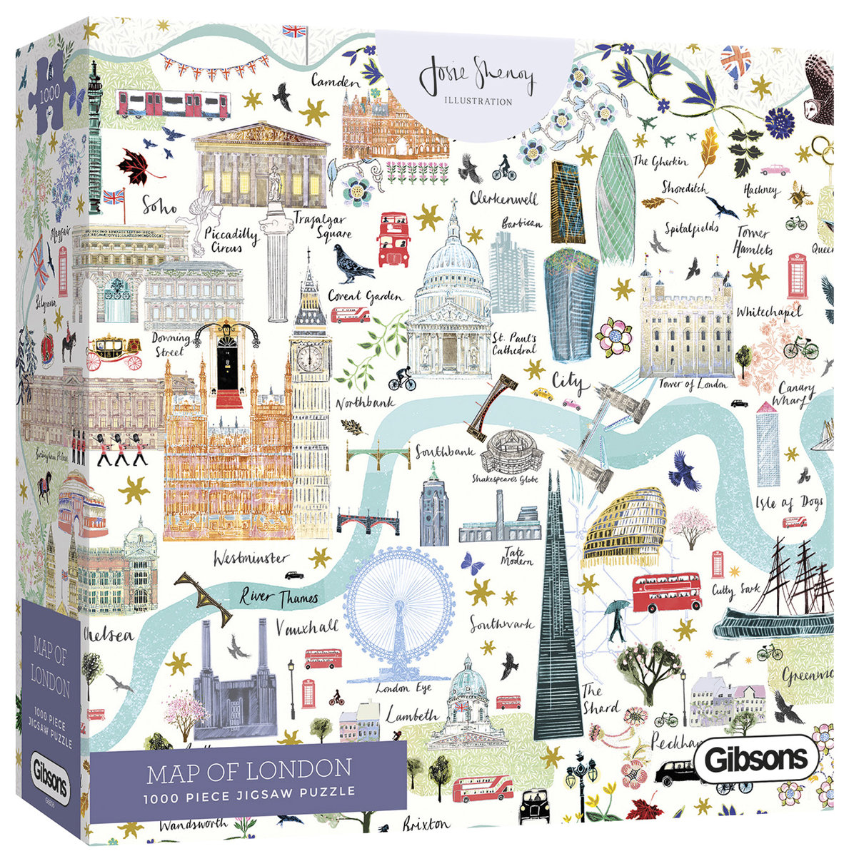 G3 Gibsons Puzzle 1000 Mapa Londynu 5012269066067