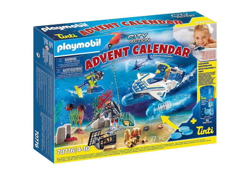 Playmobil Święta - Advent Calendar - Bathtime Fun Police Diving Mission 70776