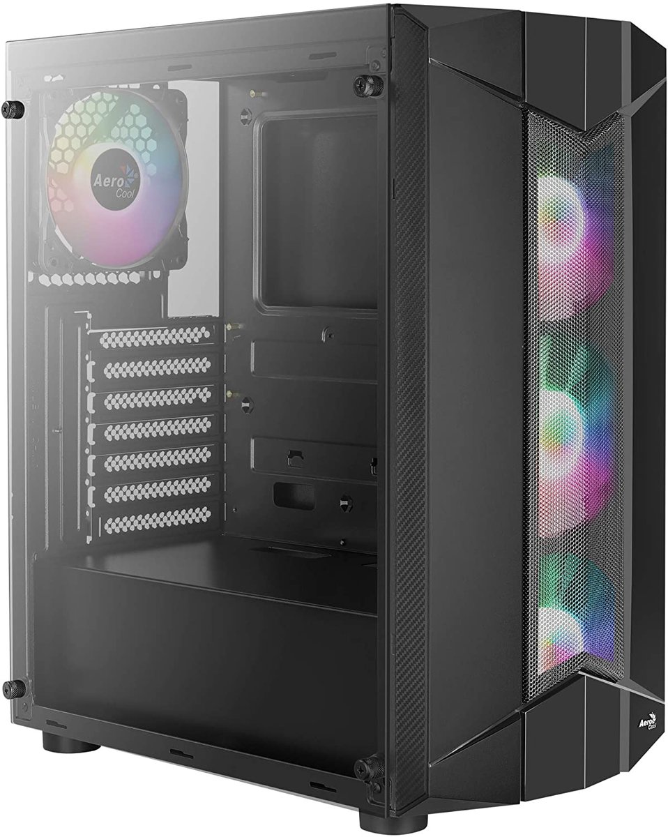 Aerocool PGS Sentinel Black Glass RGB (AEROPGSSENTINEL-G-BK)