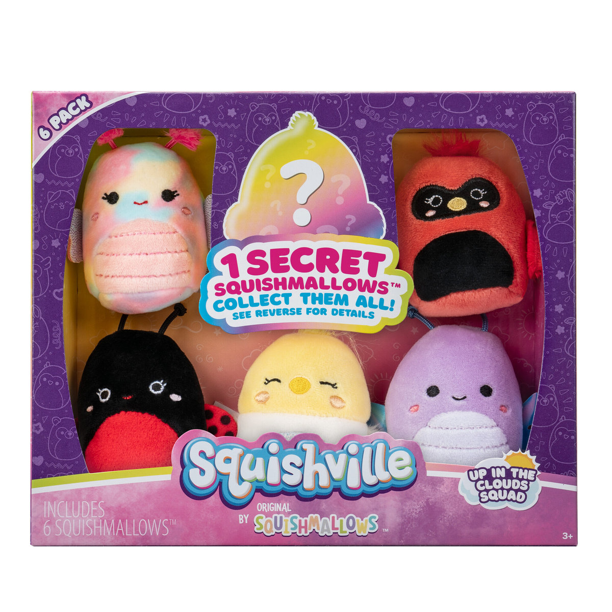 SQUISHVILLE Mini Squishmallow In the Clouds Squad 6pak, pluszak