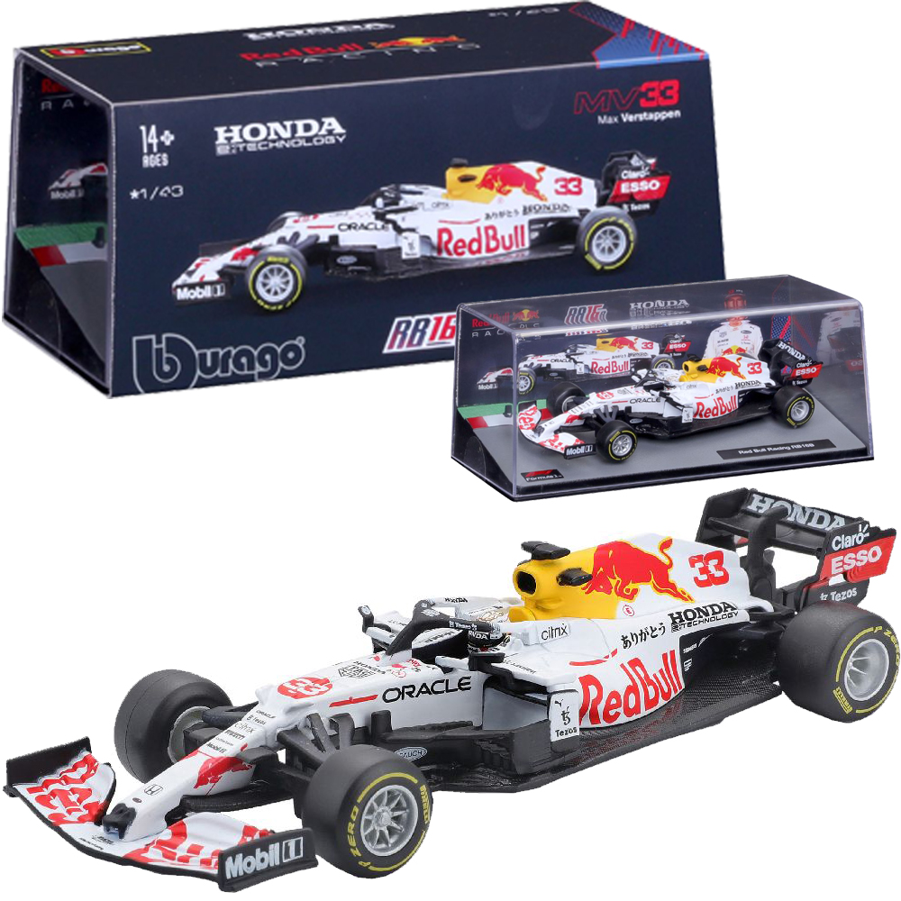 Samochód Bburago Red Bull Max RB16 Livery 1:43