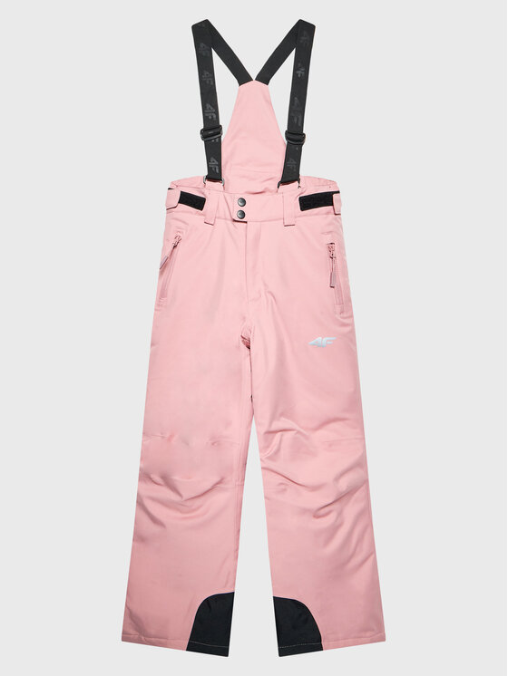 4F Spodnie narciarskie HJZ22-JSPDN001 Różowy Regular Fit