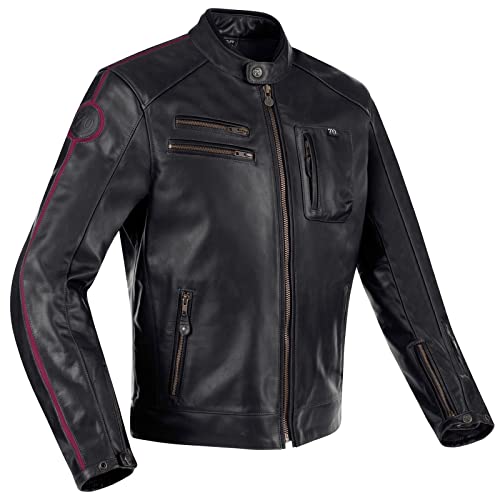 Segura, Kurtka motocyklowa Devon Black Burgundy, XXXL