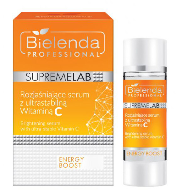 Bielenda SUPREMELAB ENERGY BOOST SERUM ROZJAŚNIAJĄCE SKÓRĘ Z WITAMINĄ C 15ML