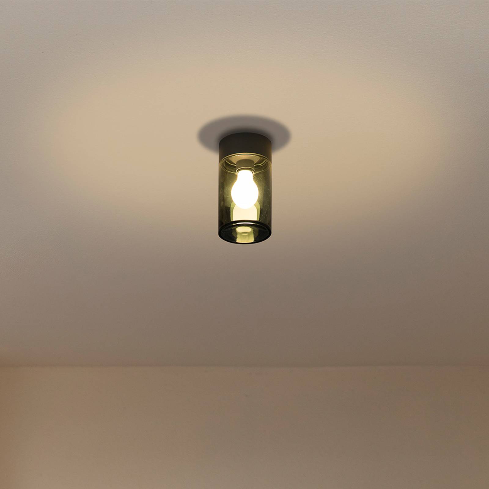 FARO BARCELONA Lampa sufitowa zewnętrzna Kila. szary dym
