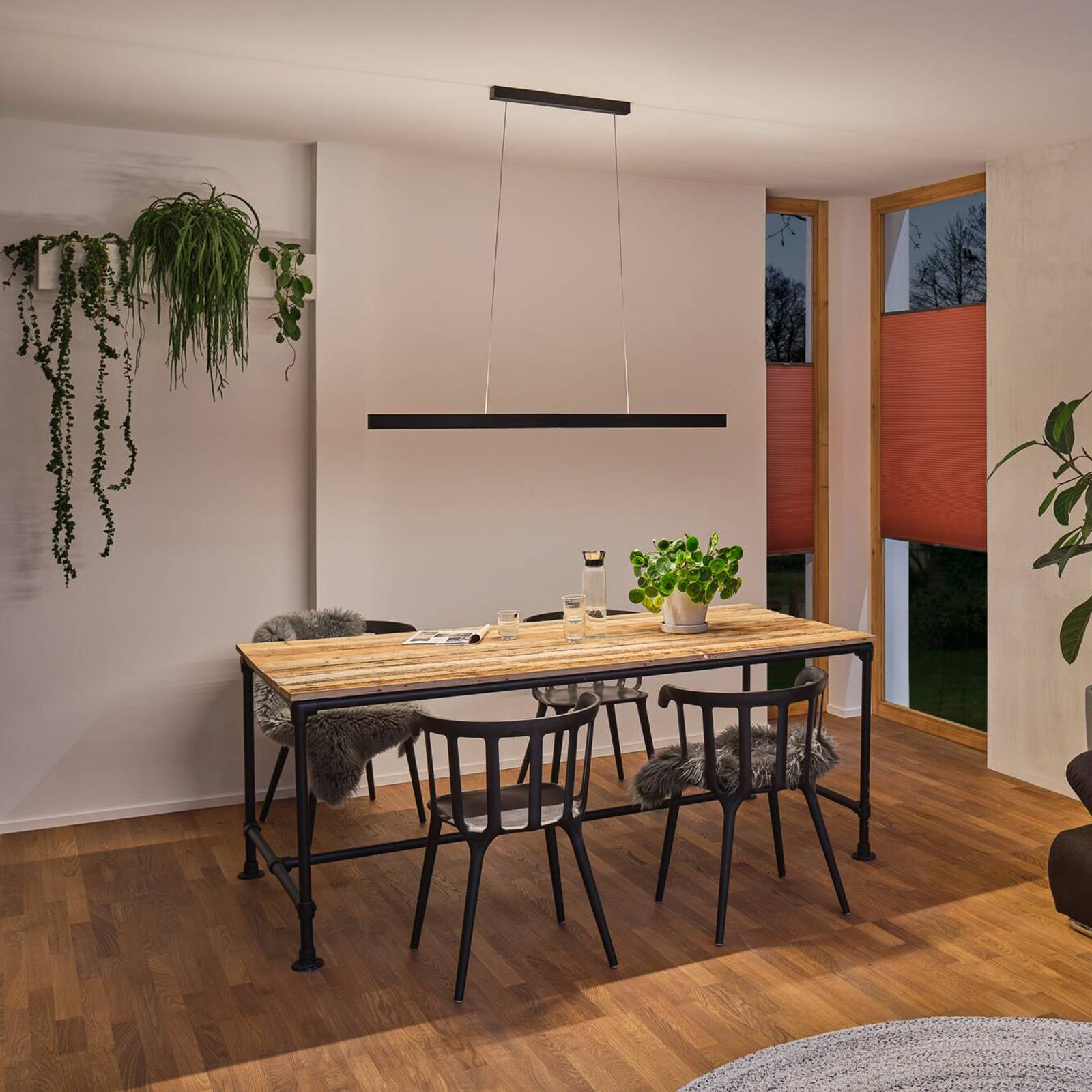 Paulmann Aptare żyrandol LED, ZigBee, czarny