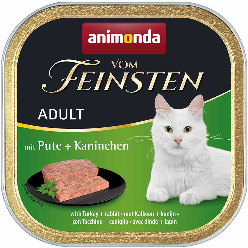 Zestaw Animonda vom Feinsten Adult, 32 x 100 g - Indyk z królikiem