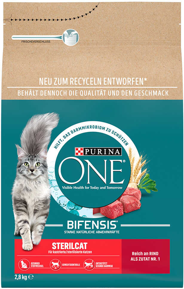 Purina ONE Sterilcat z wołowiną - 2,8 kg