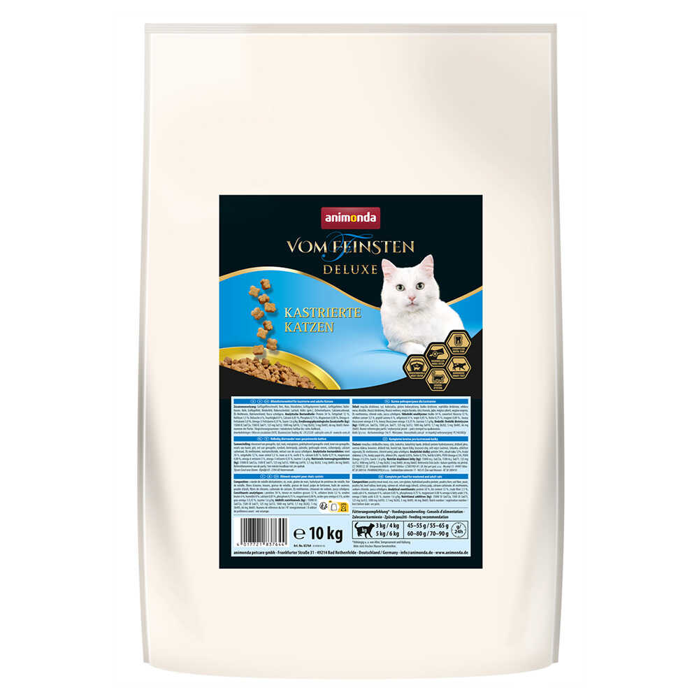 Animonda vom Feinsten Deluxe dla kastratów - 10 kg Dostawa GRATIS!