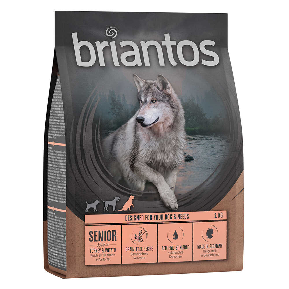 briantos Senior, indyk z ziemniakami, bez zbóż - 4 x 1 kg