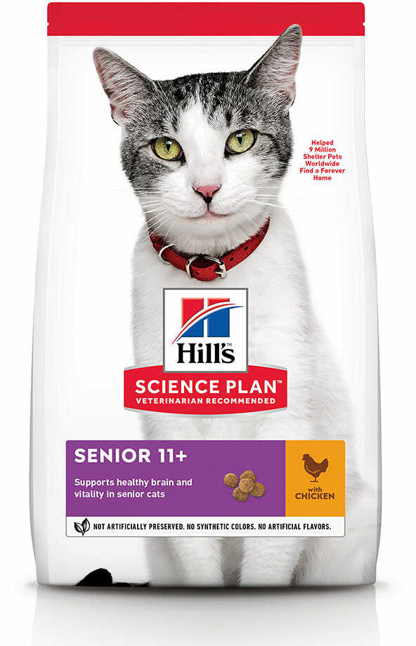 Hill s Feline Senior Healthy Ageing 11+, kurczak - 2 x 7 kg Dostawa GRATIS!