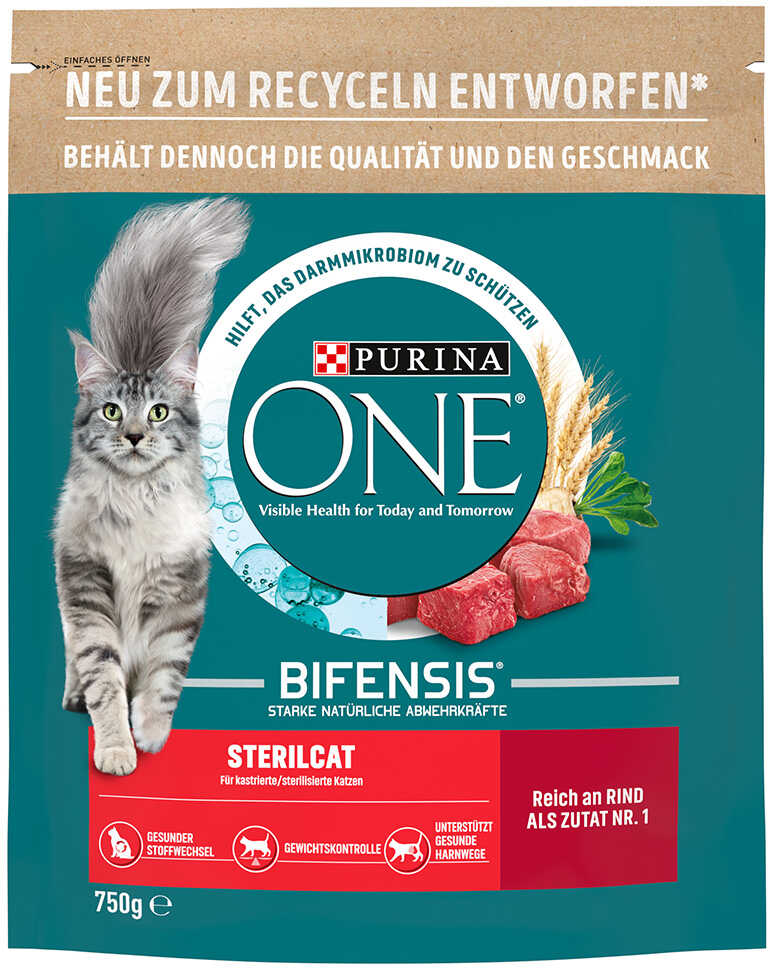 Purina ONE Sterilcat z wołowiną - 3 x 750 g