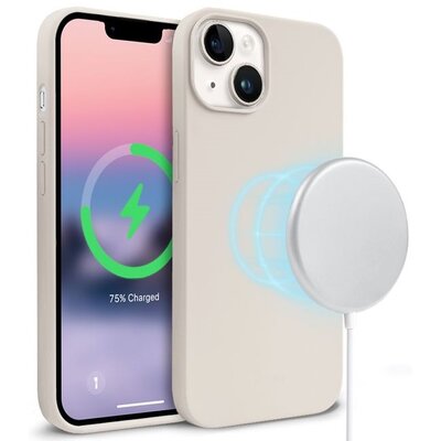 Etui CRONG Color Cover Magnetic MagSafe do Apple iPhone 14 Kamienny beż