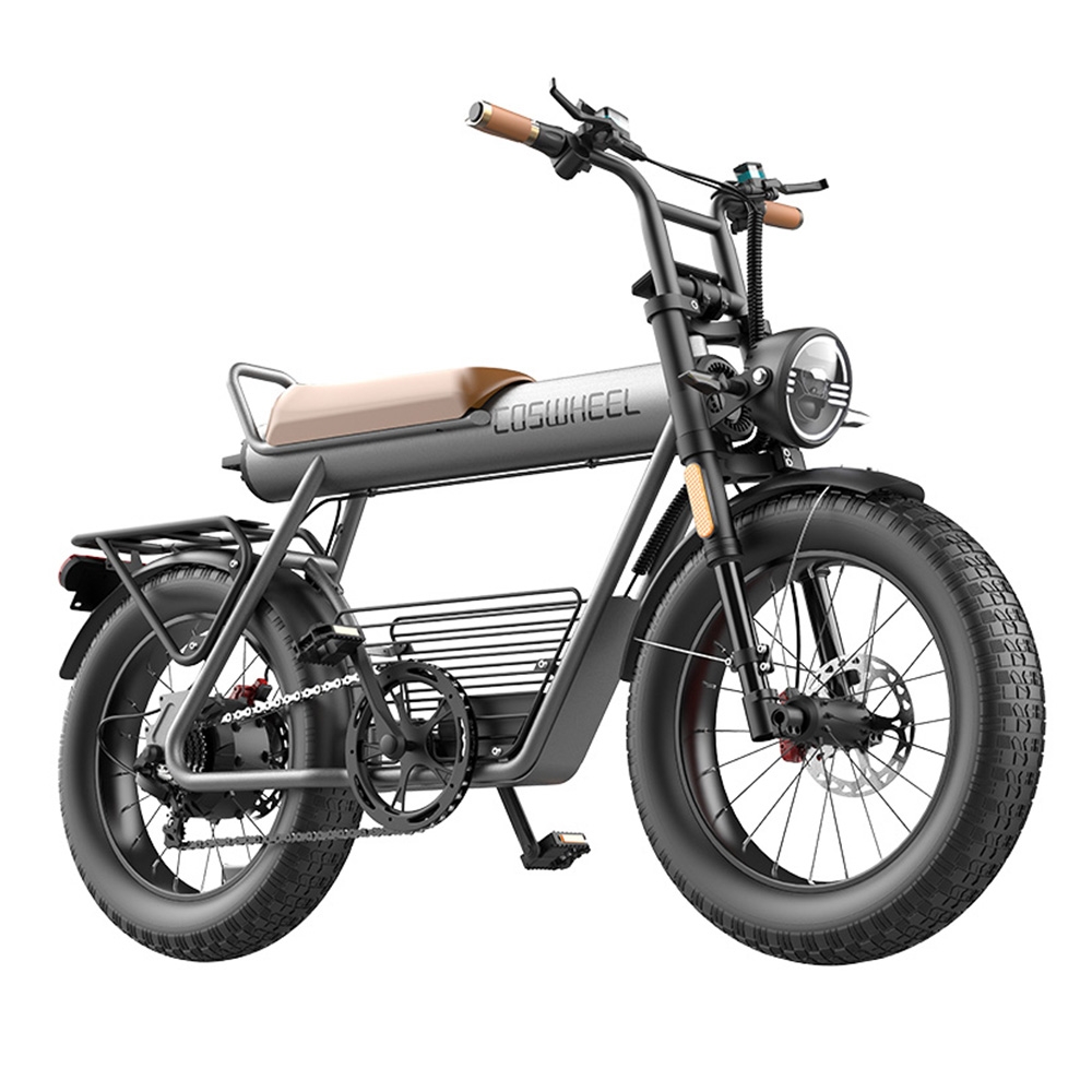 COSWHEEL CT20 Electric Bike 20*5.0'' All-terrain Tire, 750W Brushless Motor 45km/h Max Speed 48V 25Ah Battery 150kg Load