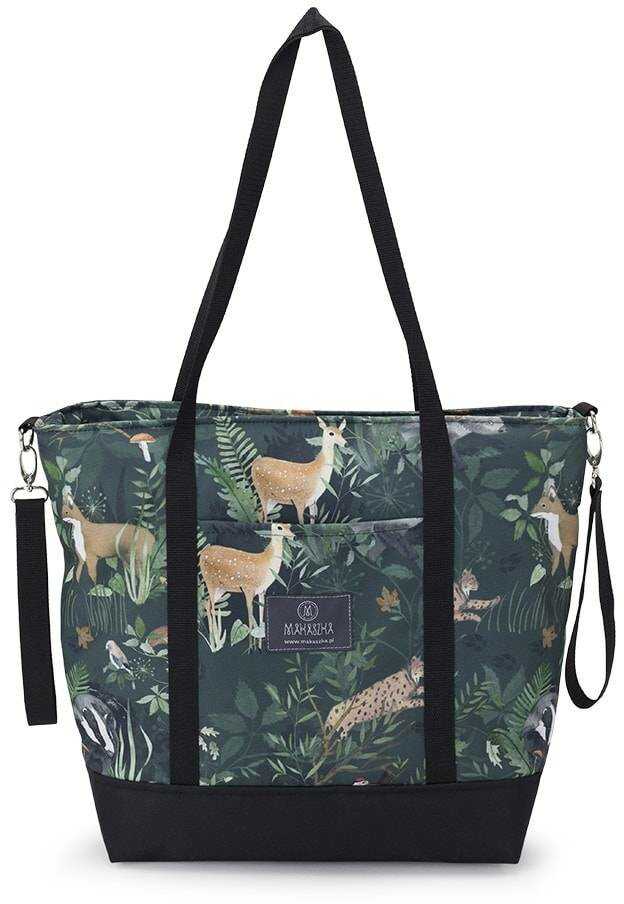 Duża Torba Shopper Bag  Woodland Makaszka