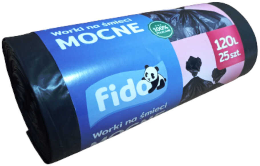 Fido Worki na śmieci mocne 120l, 25 sztuk