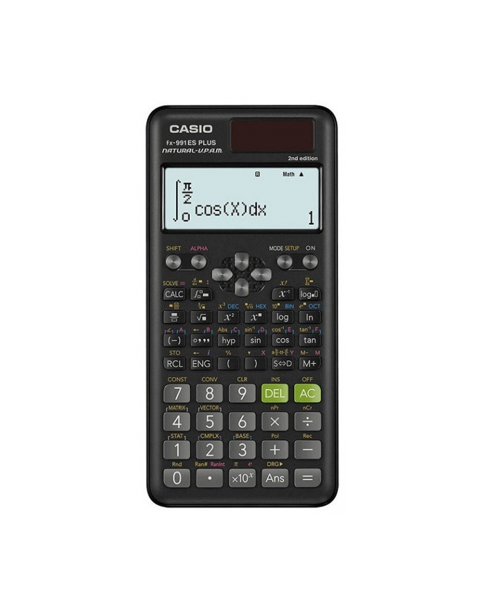KALKULATOR NAUKOWY CASIO FX 991ES PLUS 2 CZARNY 12 CYFROWY WYŚWIETLACZ
