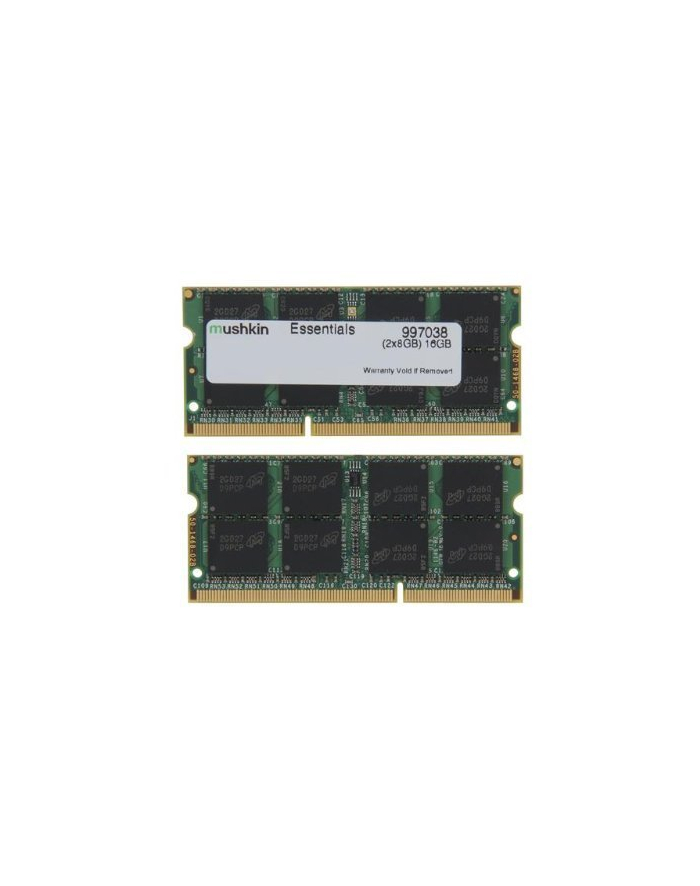 Mushkin Essentials SO-DIMM Kit 16GB, DDR3L-1600, CL11-11-11-28 (997038)